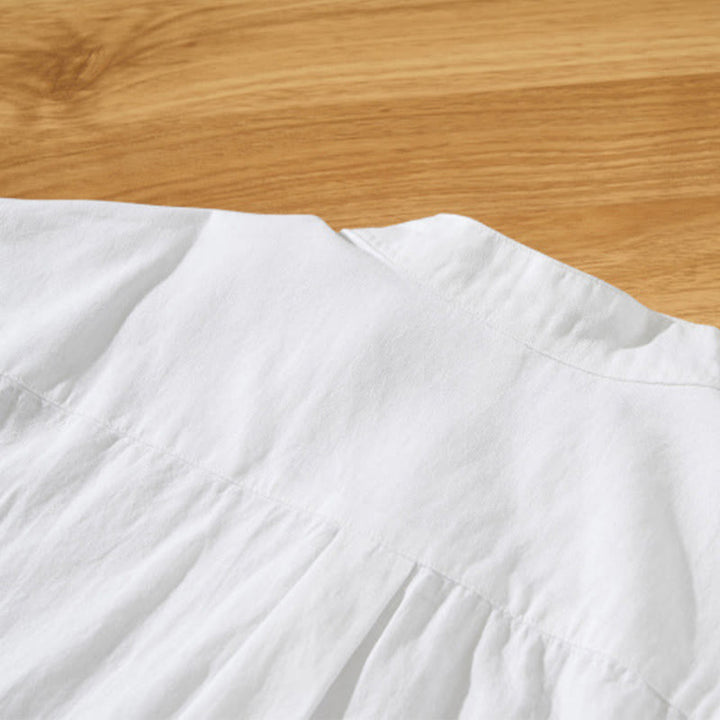 Camicia da uomo in cotone a maniche corte con bottoni a metà polpaccio, modello Buddha Stones Summer Solid - image 18