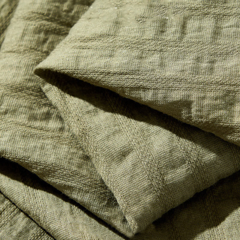 Camicia da uomo in tencel a maniche corte, traspirante, con bottoni , Buddha Stones - image 11