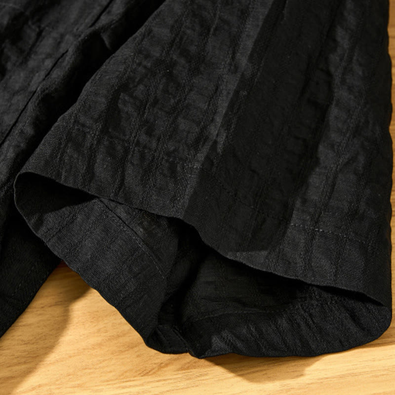 Camicia da uomo in tencel a maniche corte, traspirante, con bottoni , Buddha Stones - image 24