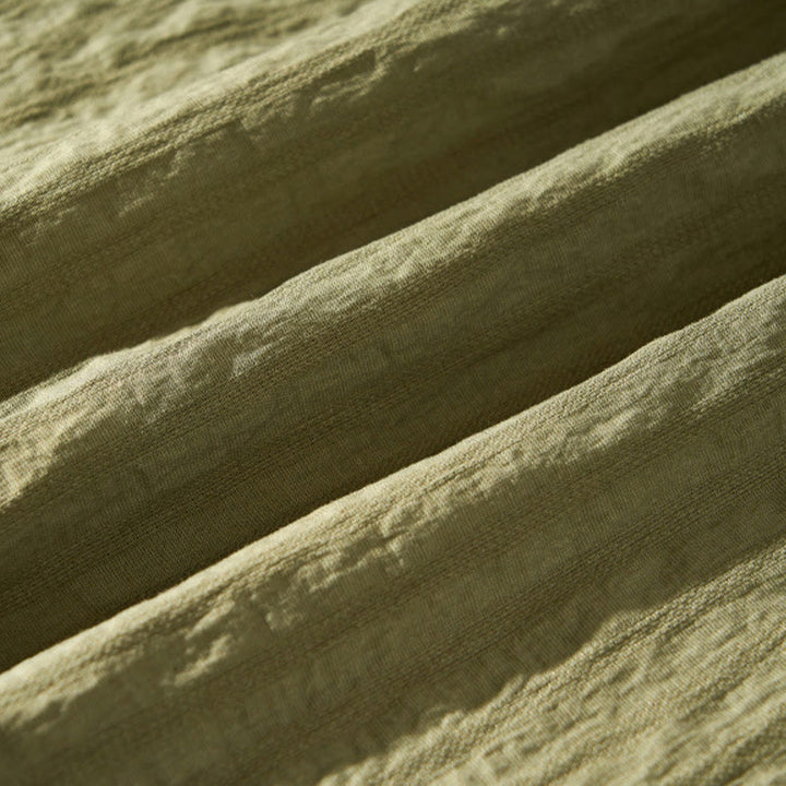 Camicia da uomo in tencel a maniche corte, traspirante, con bottoni , Buddha Stones - image 12