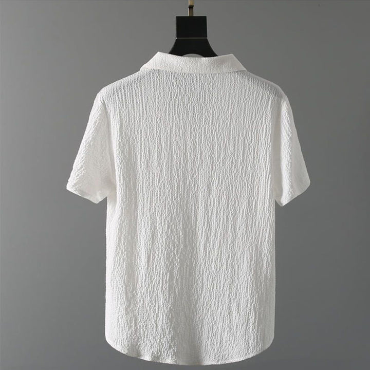 Set da uomo Buddha Stones, 2 pezzi, tinta unita, con scollo a V, maniche corte, pantaloni e maglietta antirughe - image 9