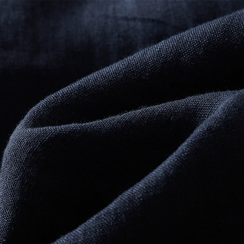 Pantaloni da donna in cotone con coulisse, modello Buddha Stones, casual, tinta unita, lunghezza 7-8, con tasche - image 8