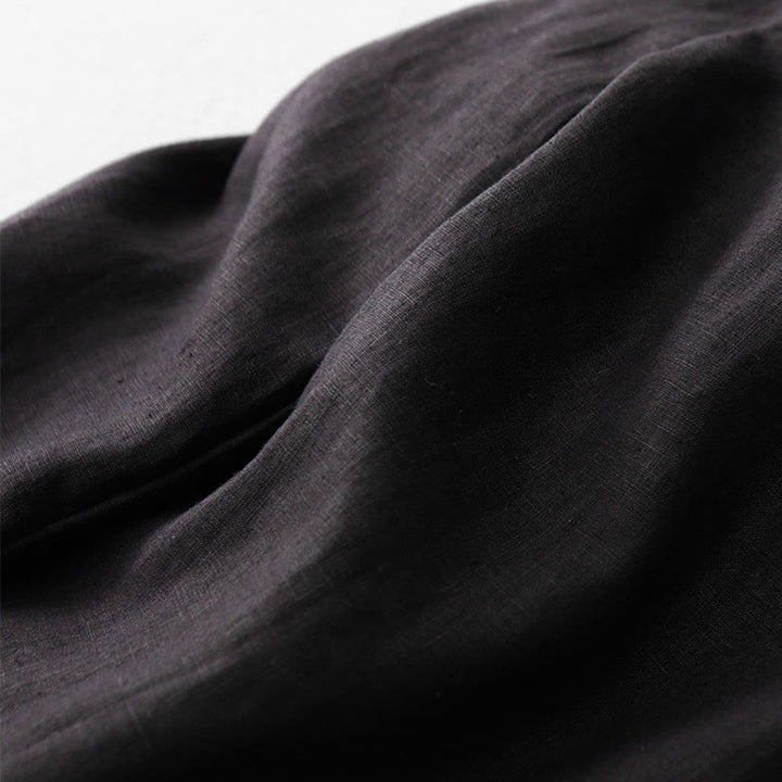 Pantaloni larghi in cotone da donna con tasche, modello Buddha Stones, casual, a vita alta, con coulisse e volant - image 21