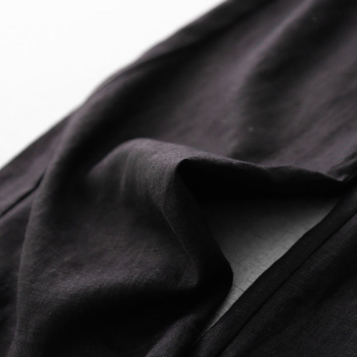 Pantaloni larghi in cotone da donna con tasche, modello Buddha Stones, casual, a vita alta, con coulisse e volant - image 22