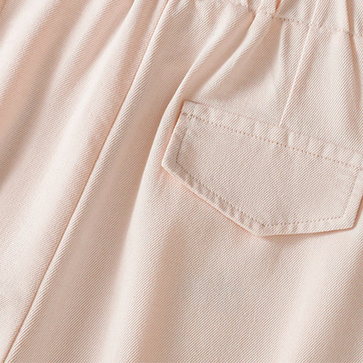 Pantaloni larghi alla caviglia da donna con tasche e cerniera, a vita alta, con design patchwork in pizzo Buddha Stones