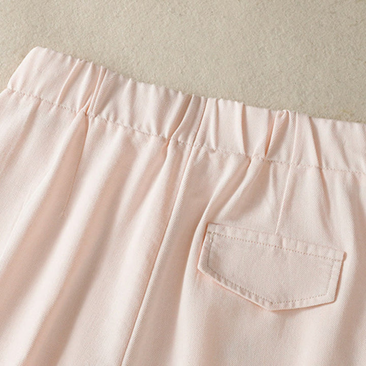 Pantaloni larghi alla caviglia da donna con tasche e cerniera, a vita alta, con design patchwork in pizzo Buddha Stones