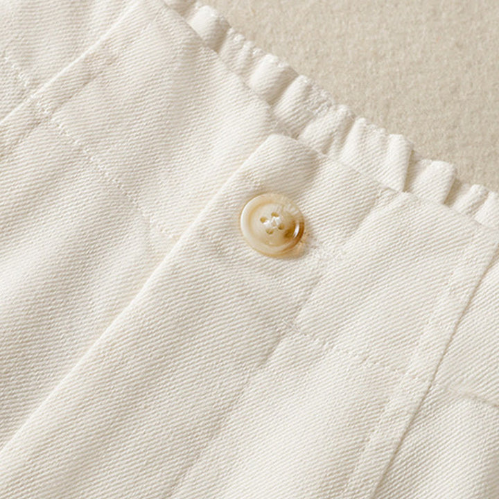 Pantaloni larghi alla caviglia da donna con tasche e cerniera, a vita alta, con design patchwork in pizzo Buddha Stones