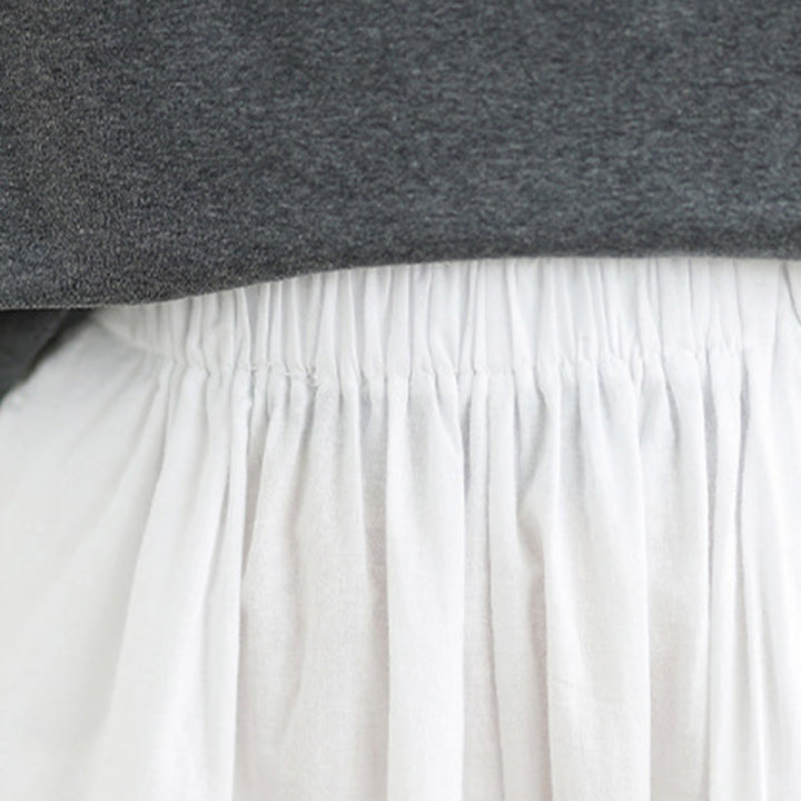 Pantaloni a Buddha Stones Commute Summer Plain da donna in cotone con tasche
