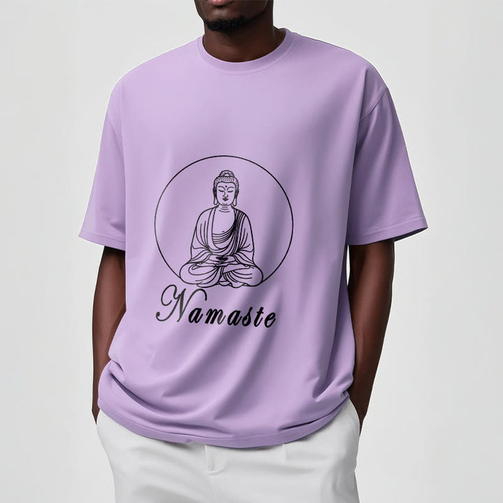 T-shirt Buddha Stones NAMASTE Buddha in meditazione - image 18