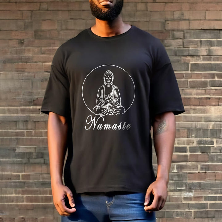 T-shirt Buddha Stones NAMASTE Buddha in meditazione - image 3