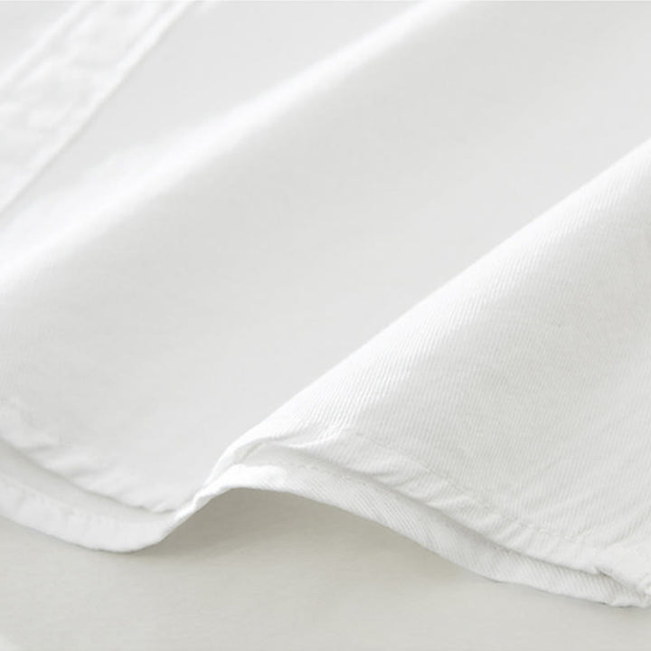 Maglietta da uomo in cotone a maniche corte con ricamo artistico e motivo semplice in bambù, motivo Buddha Stones - image 8