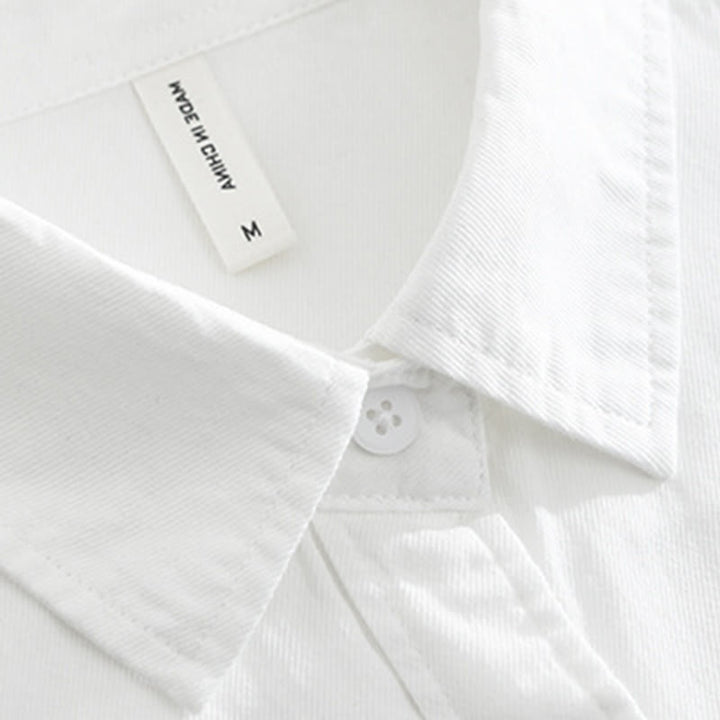 Maglietta da uomo in cotone a maniche corte con ricamo artistico e motivo semplice in bambù, motivo Buddha Stones - image 3