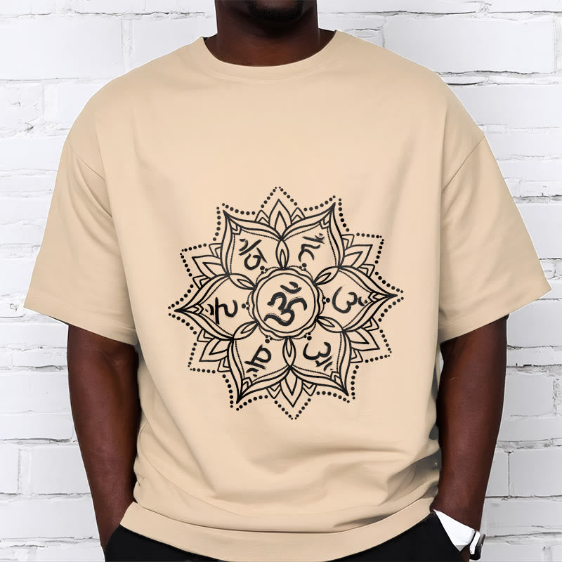 T-shirt con Buddha Stones Mandala Flower Om Mani Padme Hum Sanscrito Mantra - image 11