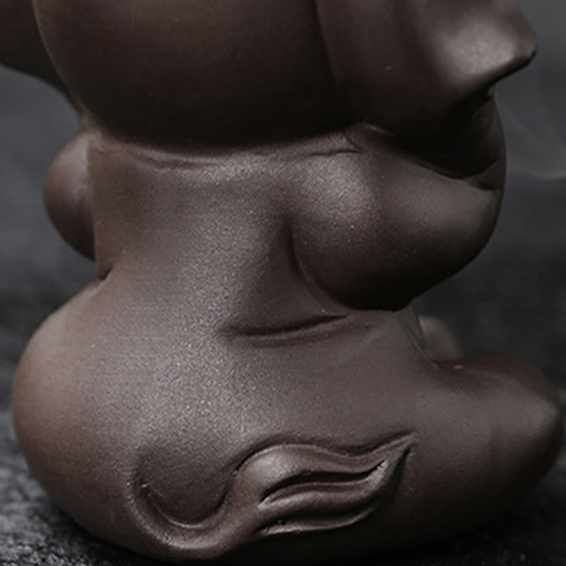 Buddha Stones, elefante carino, argilla viola, fontana di fumo a riflusso, bruciatore di incenso curativo per la pace, decorazione - image 25