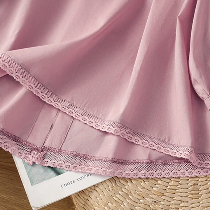 Camicia da donna in lino e cotone con maniche a tre quarti, girocollo, monopetto , Buddha Stones - image 24