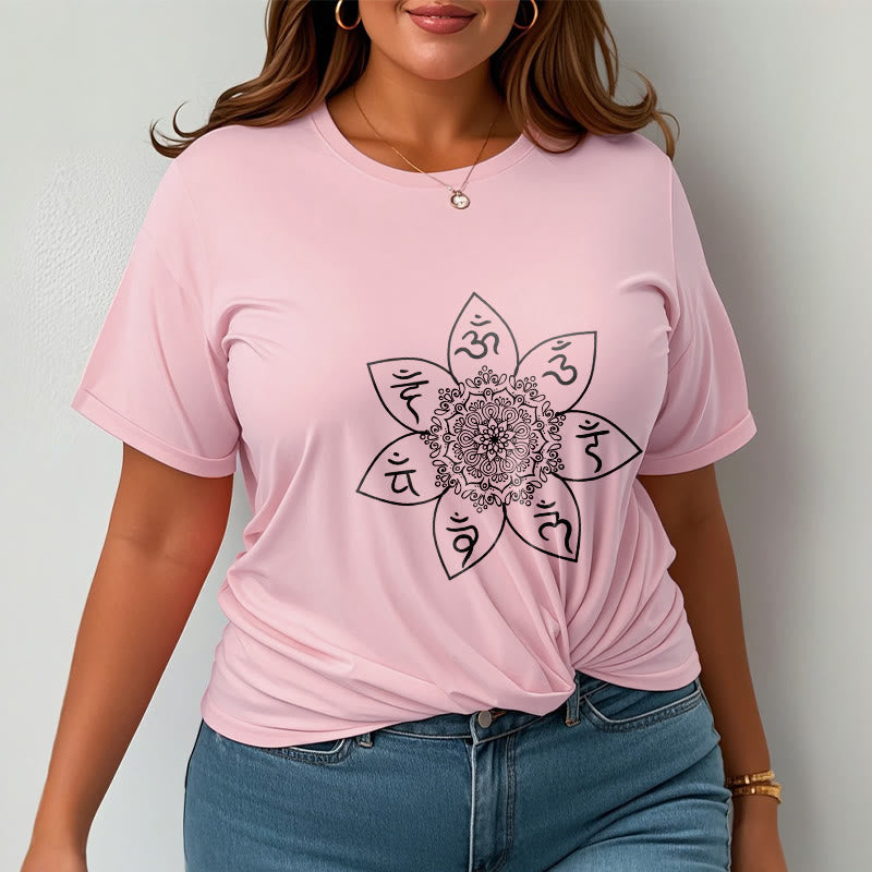 T-shirt con Buddha Stones Mandala Om Mani Padme Hum - image 13
