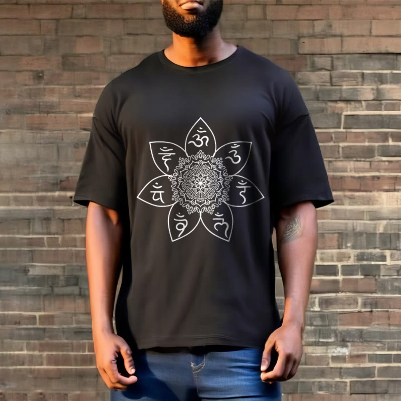 T-shirt con Buddha Stones Mandala Om Mani Padme Hum - image 6