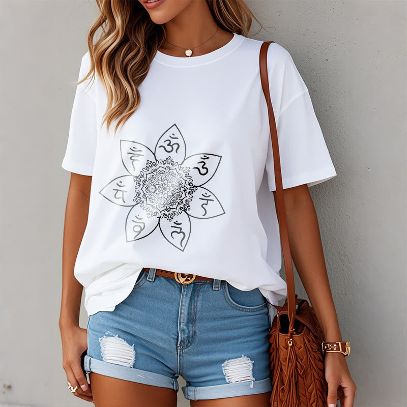 T-shirt con Buddha Stones Mandala Om Mani Padme Hum - image 10