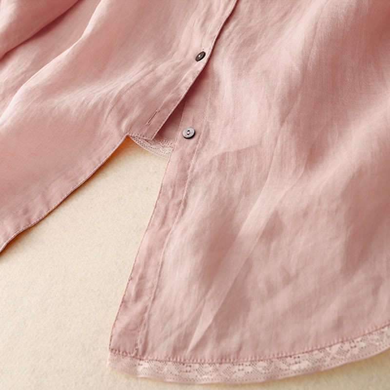 T-shirt casual da donna in cotone e poliestere con scollo a giro e stampa Buddha Stones - image 3