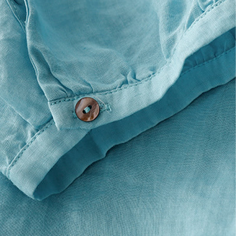 T-shirt casual da donna in cotone e poliestere con scollo a giro e stampa Buddha Stones - image 10