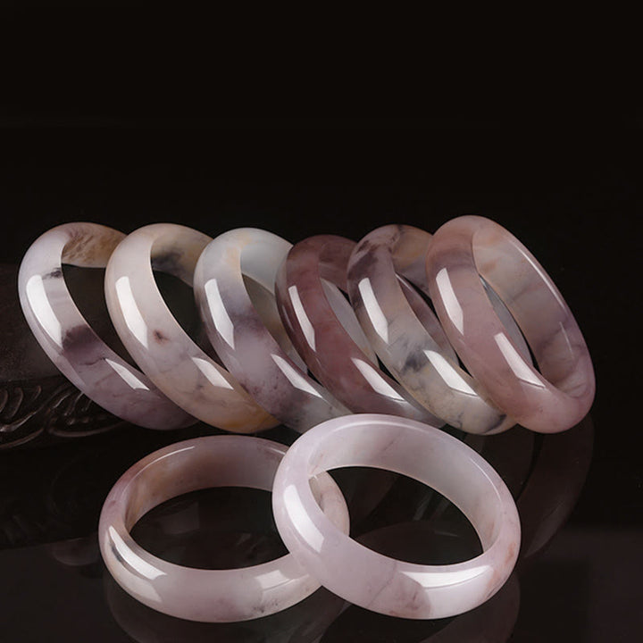 Braccialetto di protezione della felicità in giada viola Buddha Stones