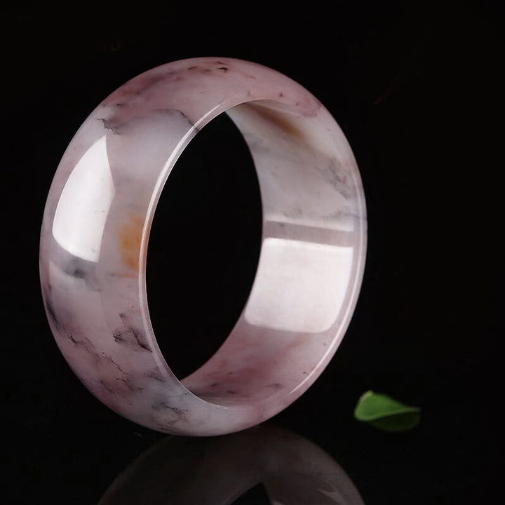 Braccialetto di protezione della felicità in giada viola Buddha Stones