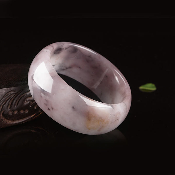 Braccialetto di protezione della felicità in giada viola Buddha Stones