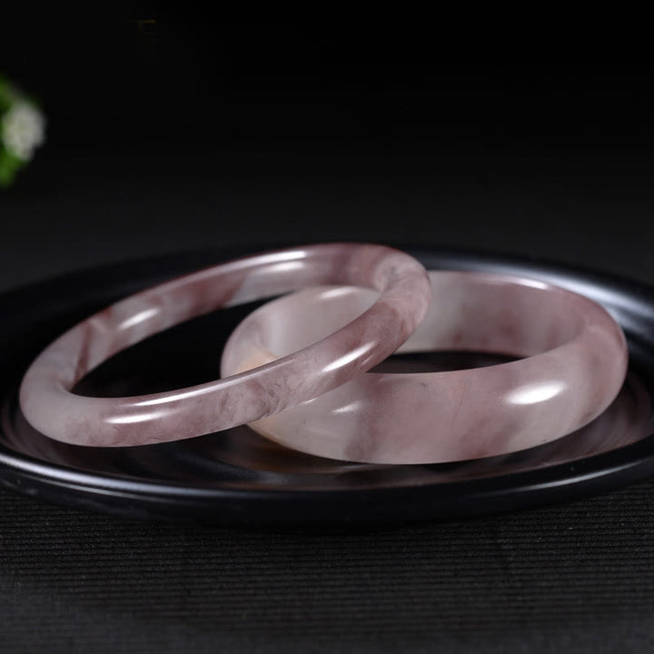 Braccialetto di protezione della felicità in giada viola Buddha Stones