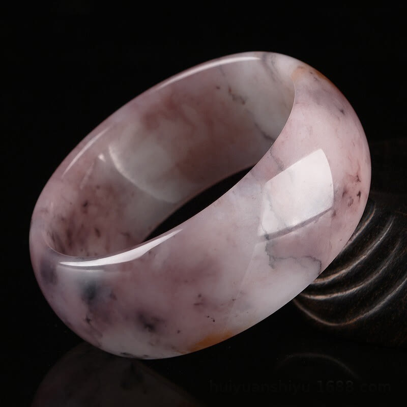 Braccialetto di protezione della felicità in giada viola Buddha Stones - 19 mm - 62-64 mm - image 10