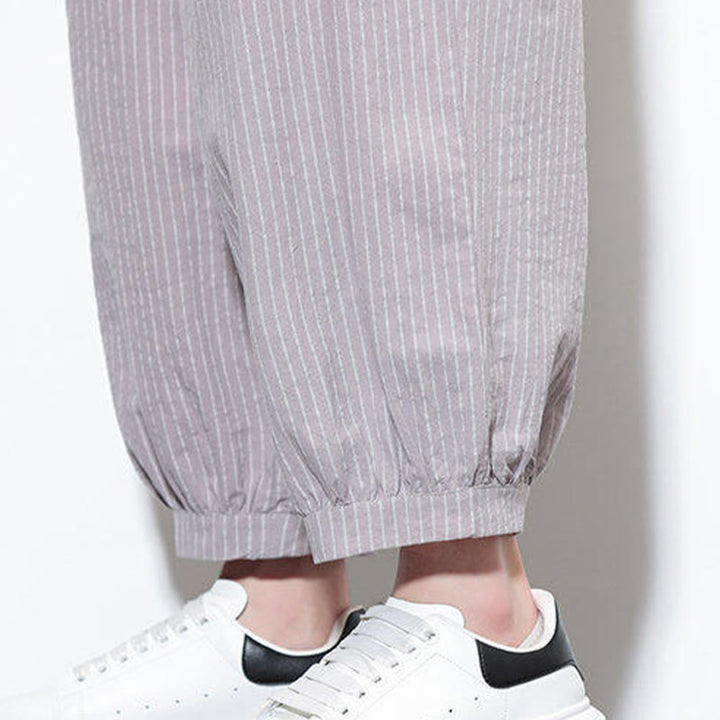 Buddha Stones in cotone a righe casual Buddha Stones, lunghezza 7-8, con tasche - image 14