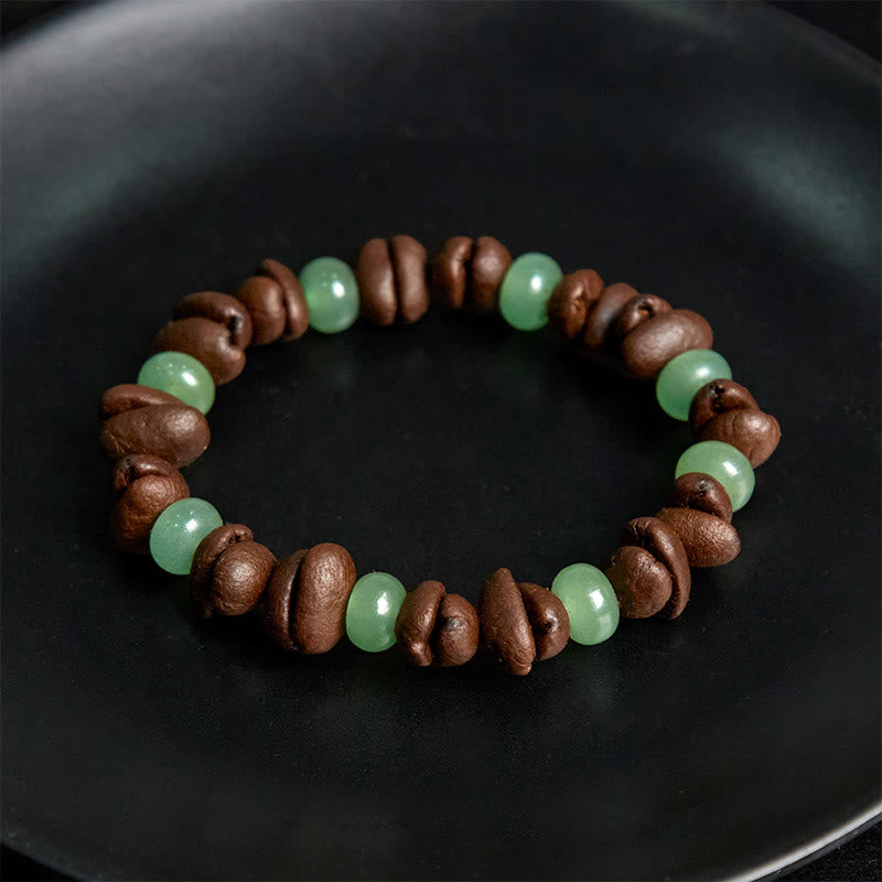 Bracciale con perle di giada Huanglong, Buddha Stones - image 4