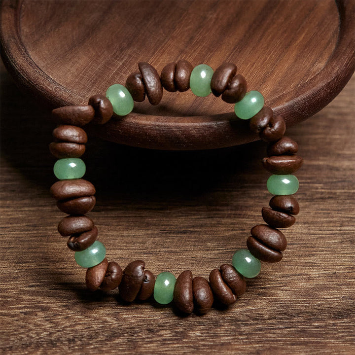 Bracciale con perle di giada Huanglong, Buddha Stones - image 2