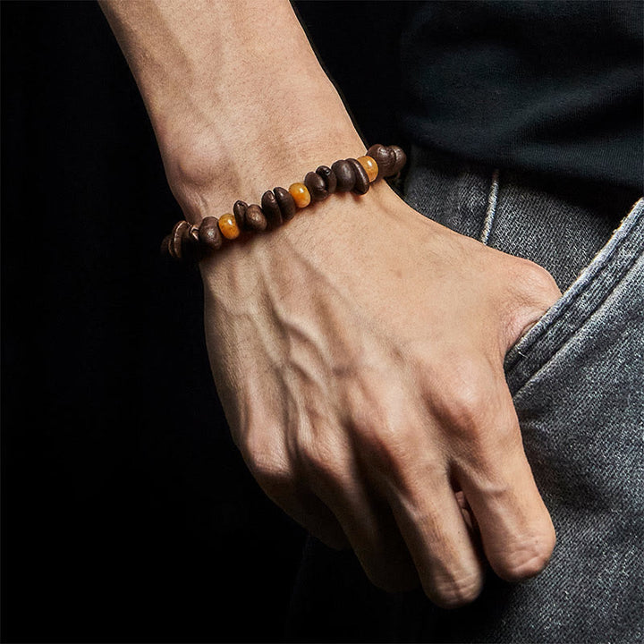 Bracciale con perle di giada Huanglong, Buddha Stones - image 10