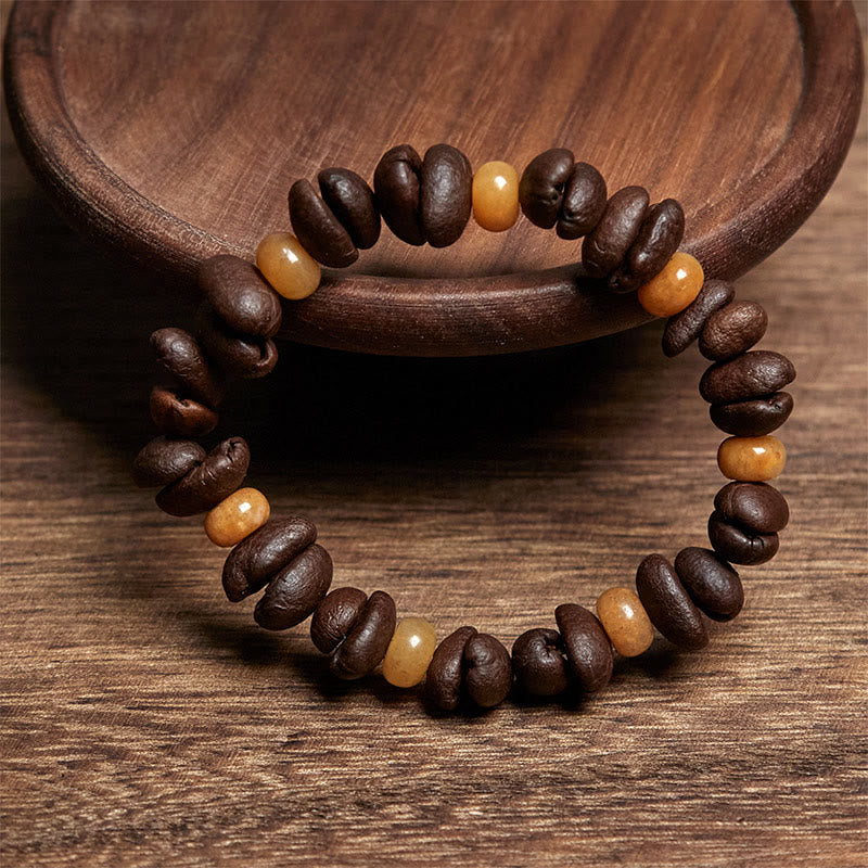 Bracciale con perle di giada Huanglong, Buddha Stones - image 7