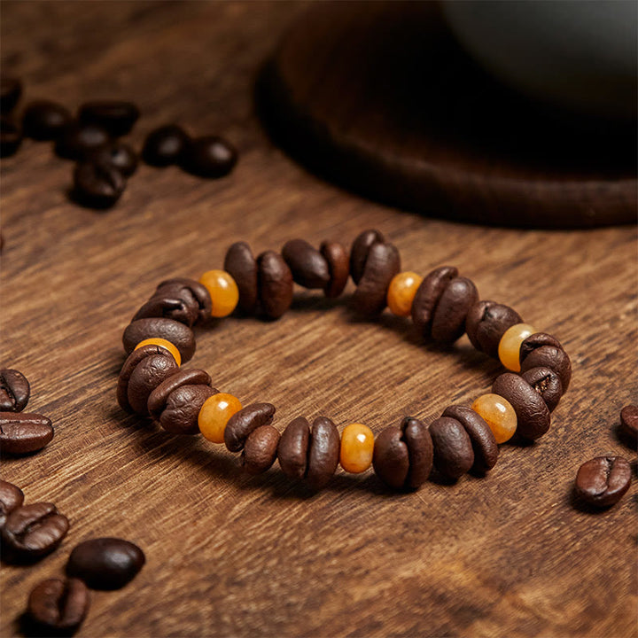 Bracciale con perle di giada Huanglong, Buddha Stones - image 8