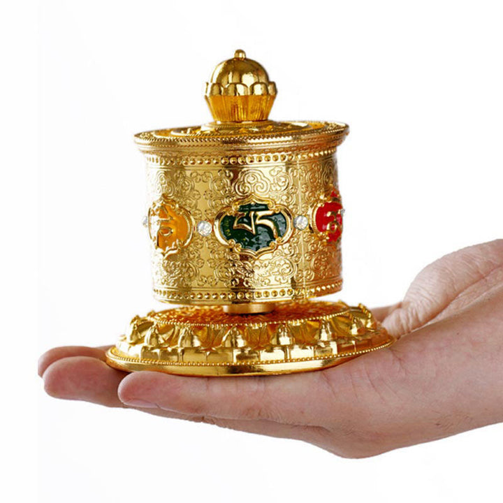 Buddha Stones Ruota di preghiera di benedizione tibetana Decorazione per auto