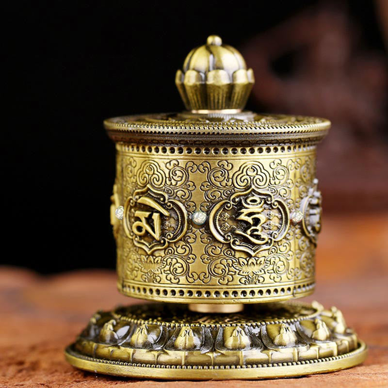 Buddha Stones Ruota di preghiera di benedizione tibetana Decorazione per auto