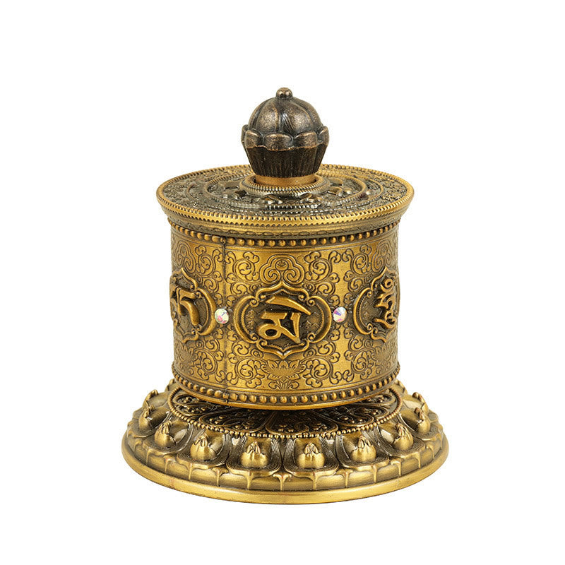 Buddha Stones Ruota di preghiera di benedizione tibetana Decorazione per auto