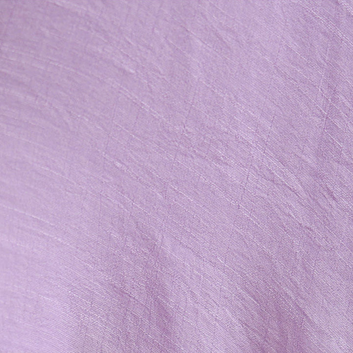 Buddha Stones Abito midi casual in cotone con scollo rotondo, maniche a tre quarti e bottoni a rana - image 12