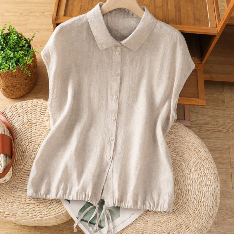Camicia da donna estiva a maniche corte con bottoni e stampa Buddha Stones. - Biancheria - US14, UK/AU18, EU46 (2XL) - image 23
