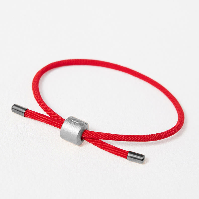 Buddha Stones Braccialetto portafortuna in corda rossa - image 12