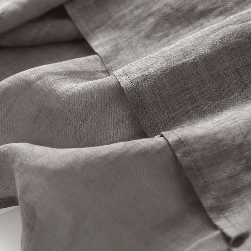 Abito midi casual con maniche a tre quarti e ricami a tema Buddha Stones. - image 15