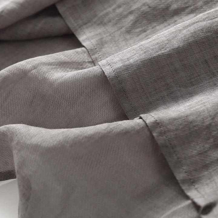 Abito midi casual con maniche a tre quarti e ricami a tema Buddha Stones. - image 15