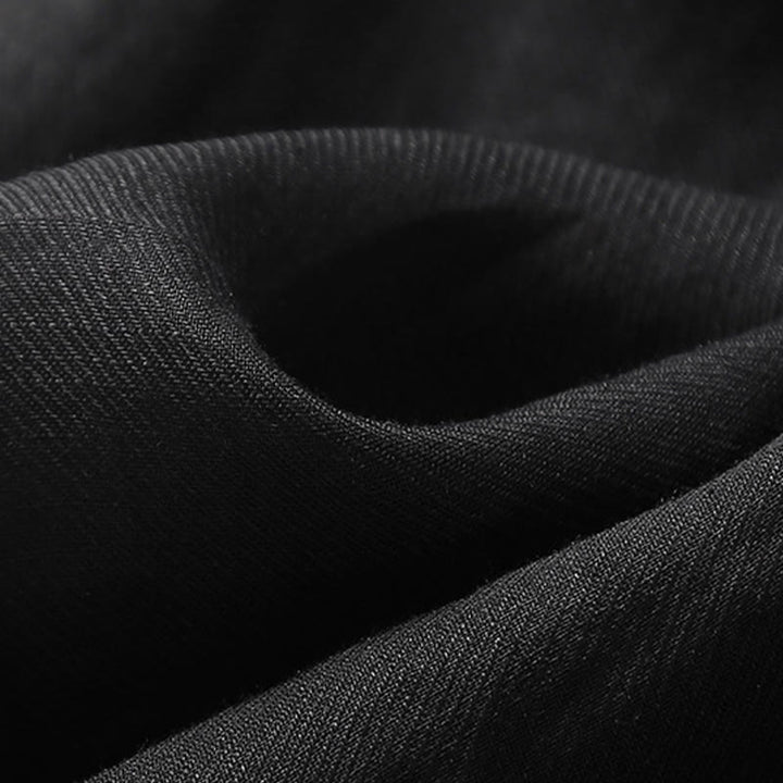 Abito midi in cotone e lino con maniche a tre quarti e ricamo casual Buddha Stones - image 7