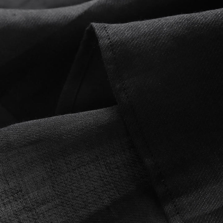 Abito midi in cotone e lino con maniche a tre quarti e ricamo casual Buddha Stones - image 6