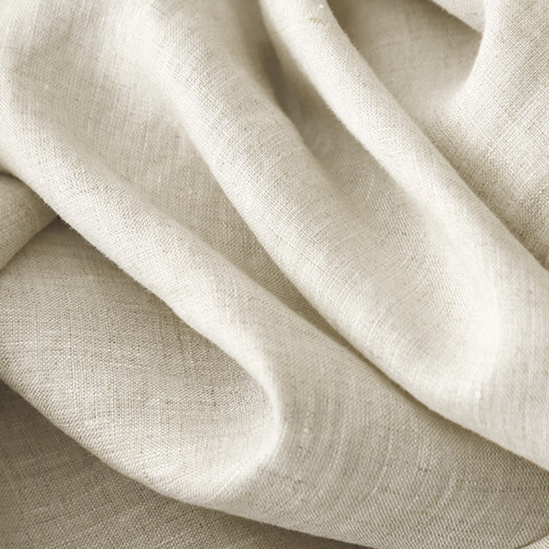 Pantaloni larghi da donna in lino e cotone con bottoni a rana, tinta unita, con tasche , Buddha Stones - image 17