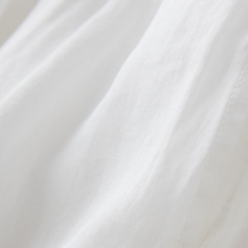 Buddha Stones Pantaloni larghi da donna in cotone con tasche e fodera casual, lunghezza 7-8 - image 12