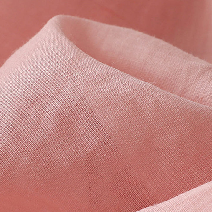 Buddha Stones Camicia monopetto in cotone e lino da donna con fiori ricamati - image 34