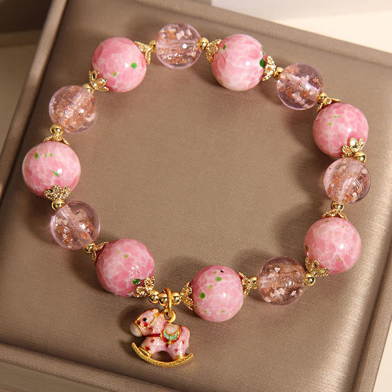 Buddha Stones Bracciale Liuli Rocking Year Of The Horse - image 5
