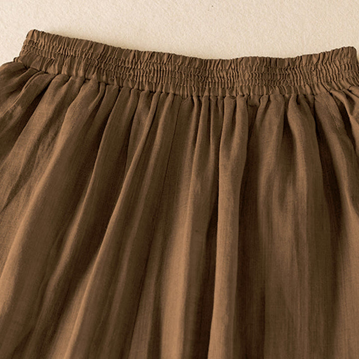 Pantaloni harem da donna in cotone e lino a doppio strato, con tasche, Buddha Stones, casual e semplici, estivi - image 24
